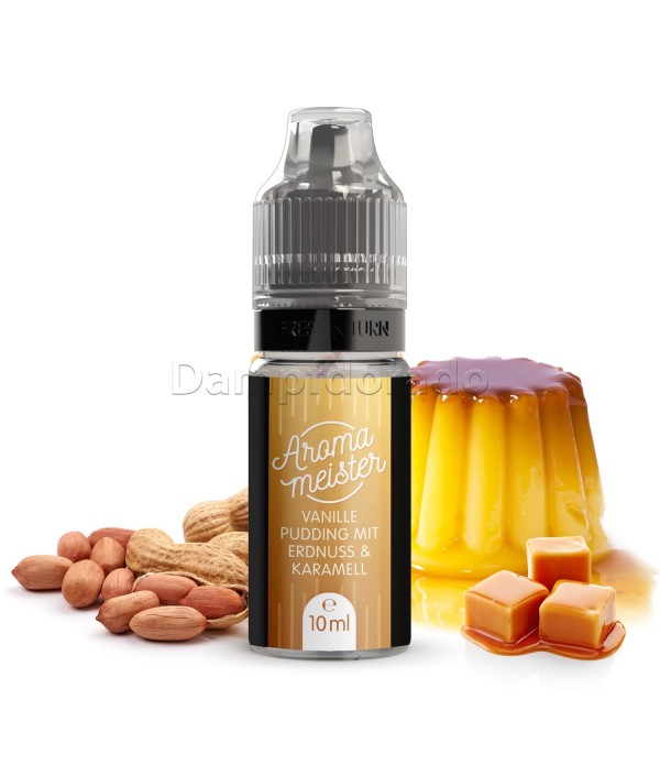 Aroma Vanille Pudding mit Erdnuss Karamell